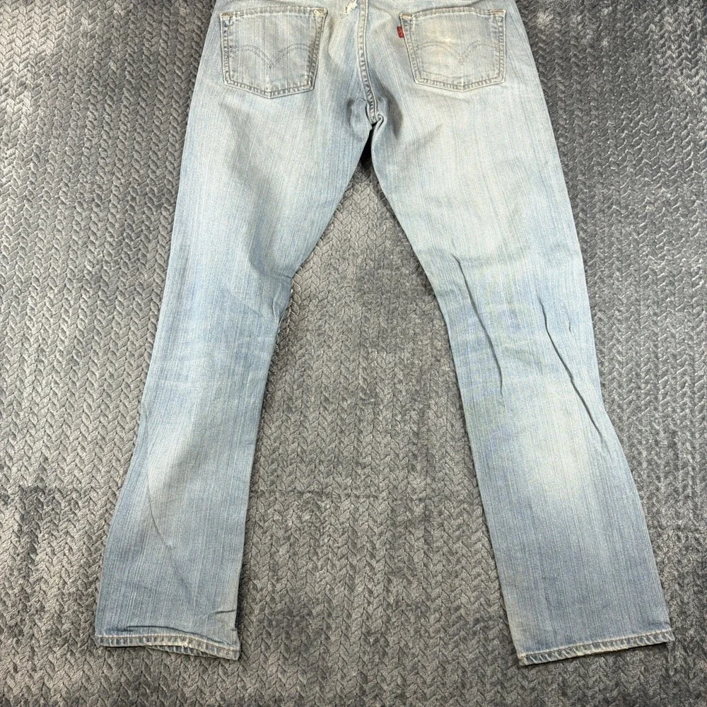 Levis 511 Jeans Mens 33x30 Blue Denim Straight Faded Light Wash Stretch Workwear